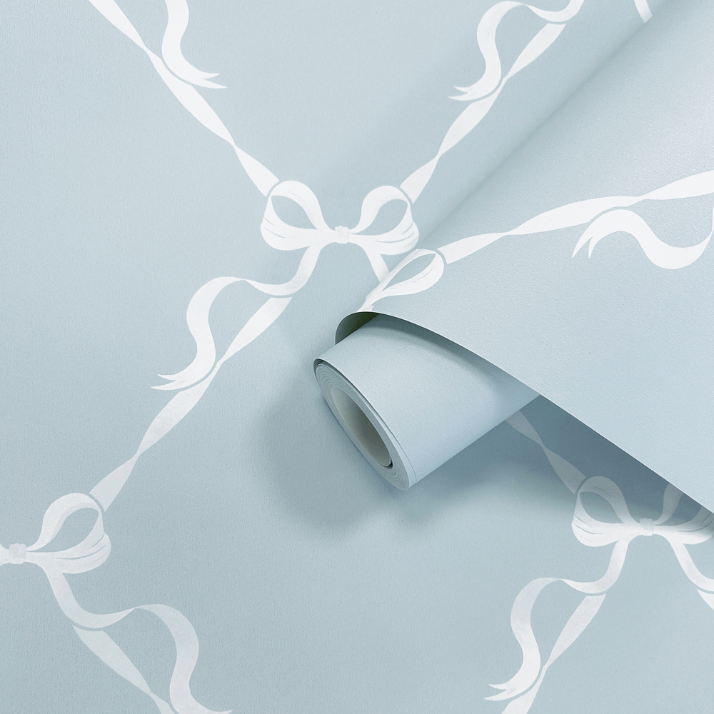 Holden Decor Tied With a Bow Sky Blue Wallpaper Image 2