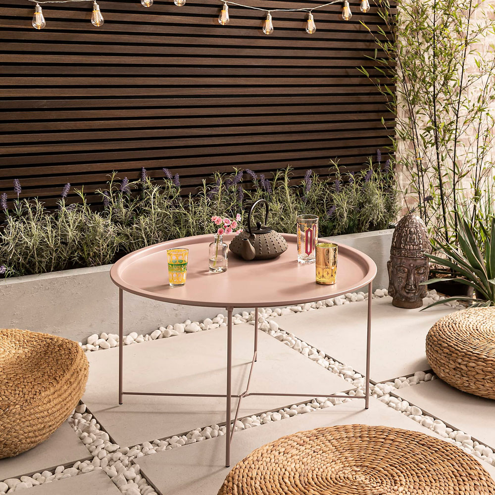 Noa and Nani Bjarni Blush Pink Garden Table Image 3
