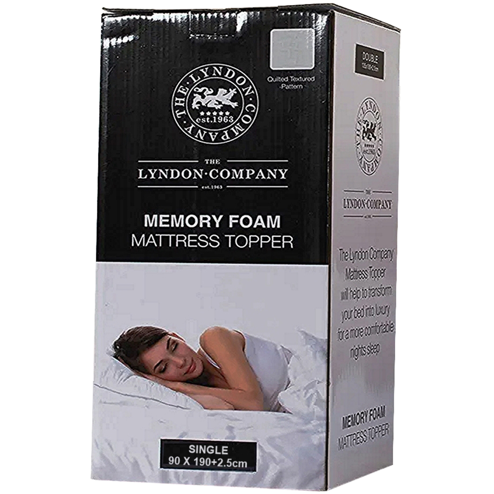 The Lyndon Company Single Memory Foam Mattress Topper Image 1