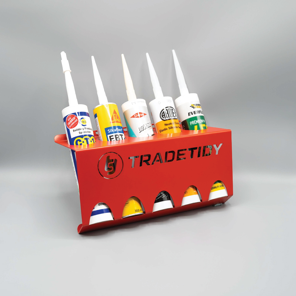 TradeTidy 7 Piece Red Steel Shed Storage Set Image 2