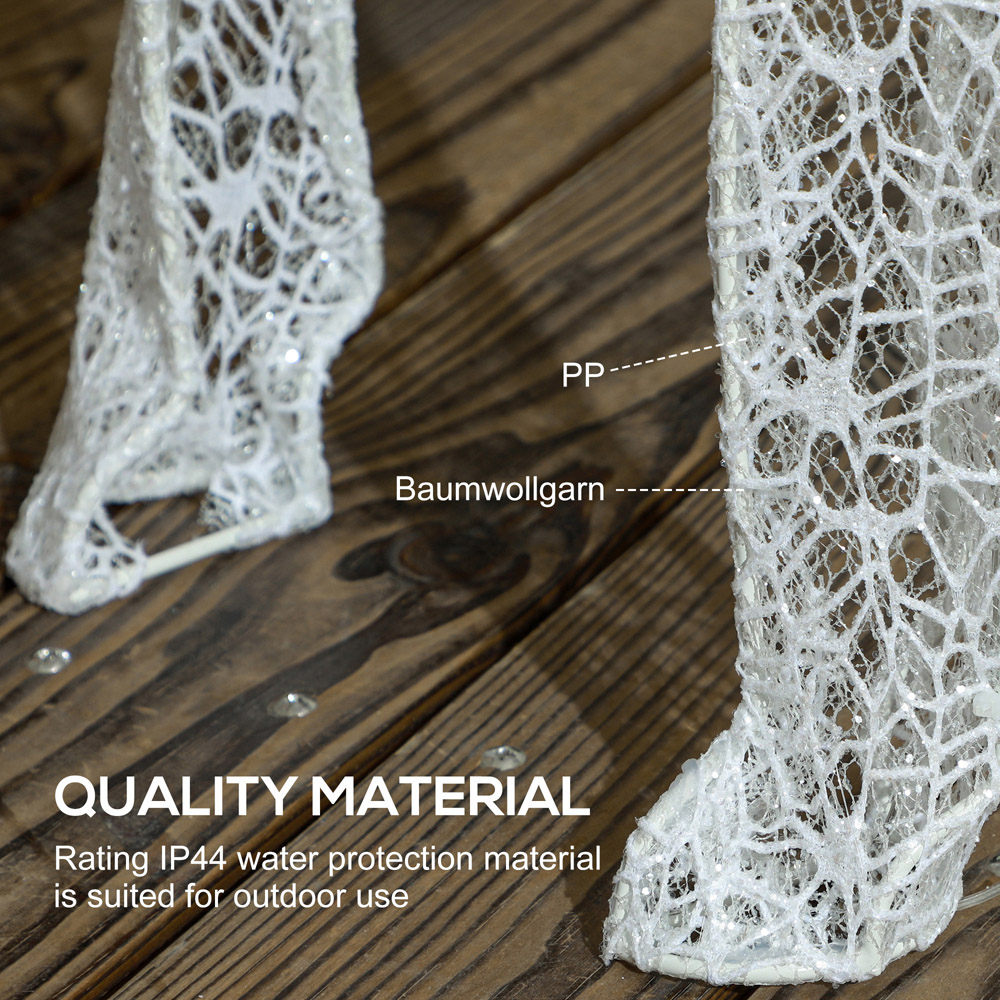 Everglow Light Up Reindeer and Sleigh Christmas Decoration Image 6