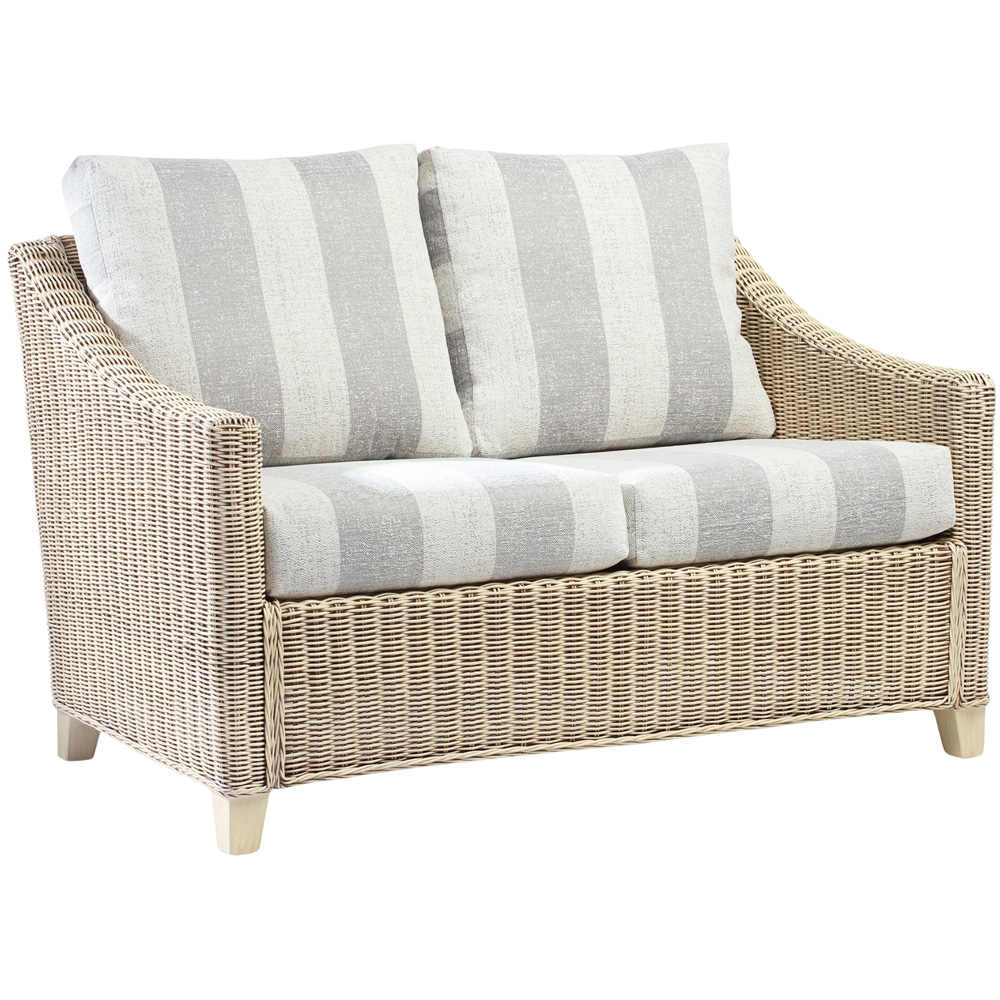 Desser Furniture Dijon 3 Seater Natural Wash Athena Stripe Sofa Set Image 3