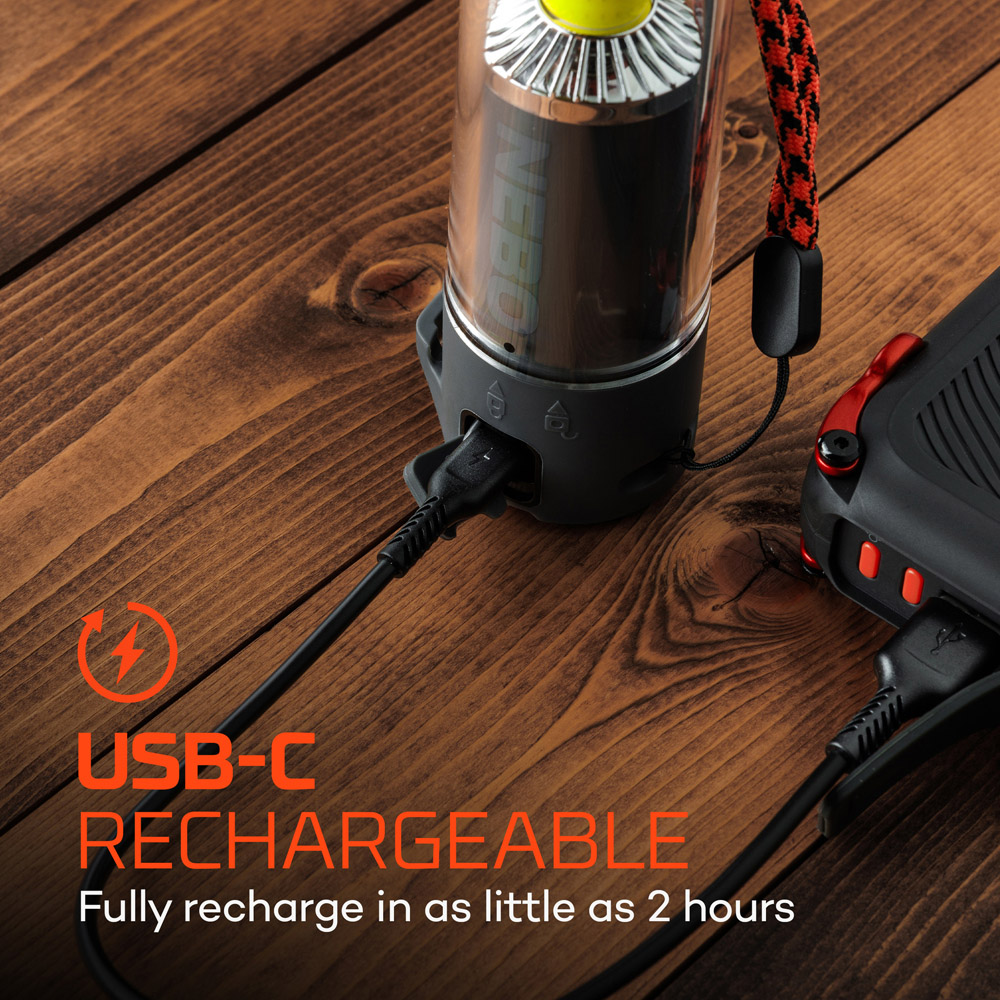 Nebo Galileo Tempest 500 2-in-1 500 Lumens Rechargeable Lantern and Spotlight with Magnetic Base Image 5