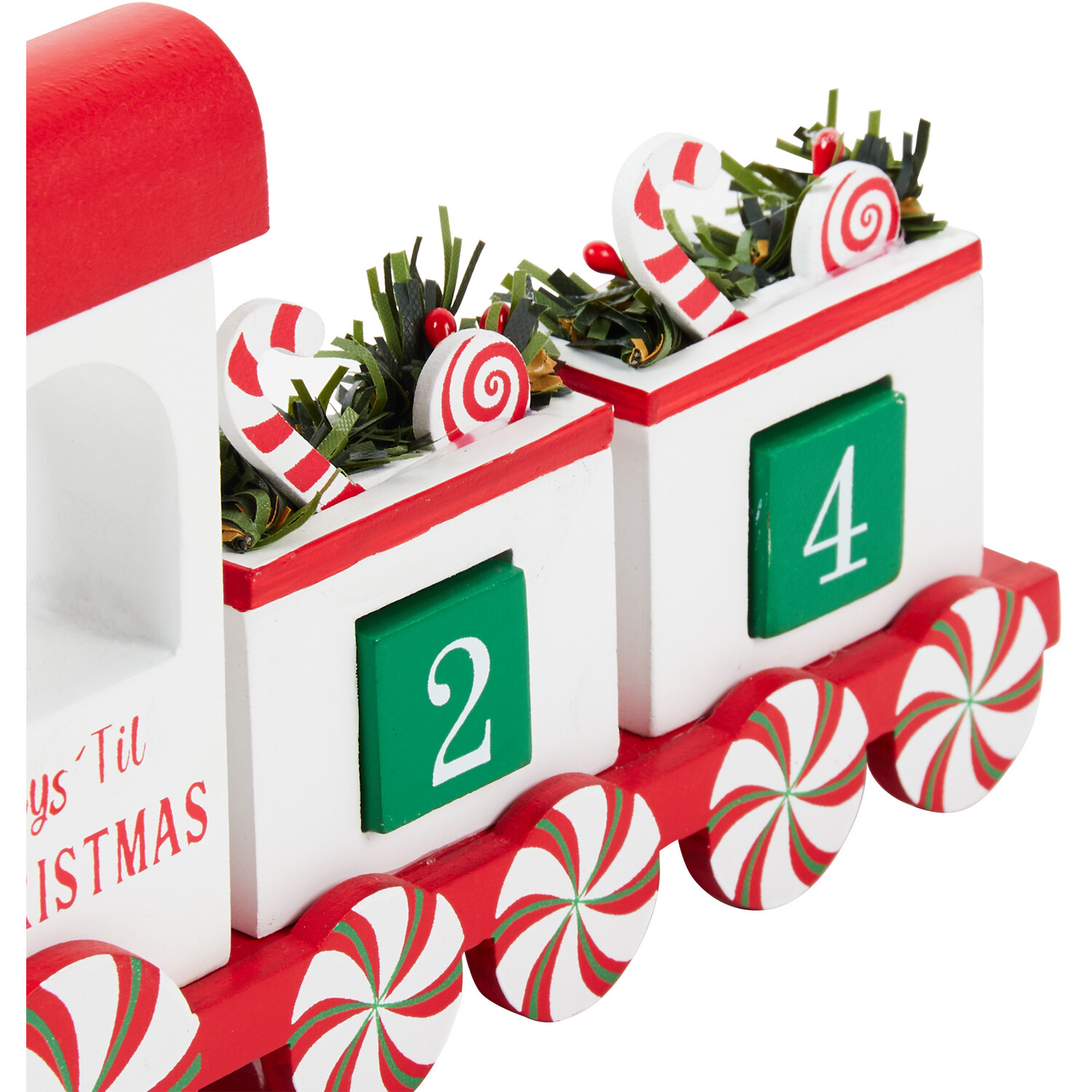 Candy Cane Train Countdown Calendar - Red Image 3