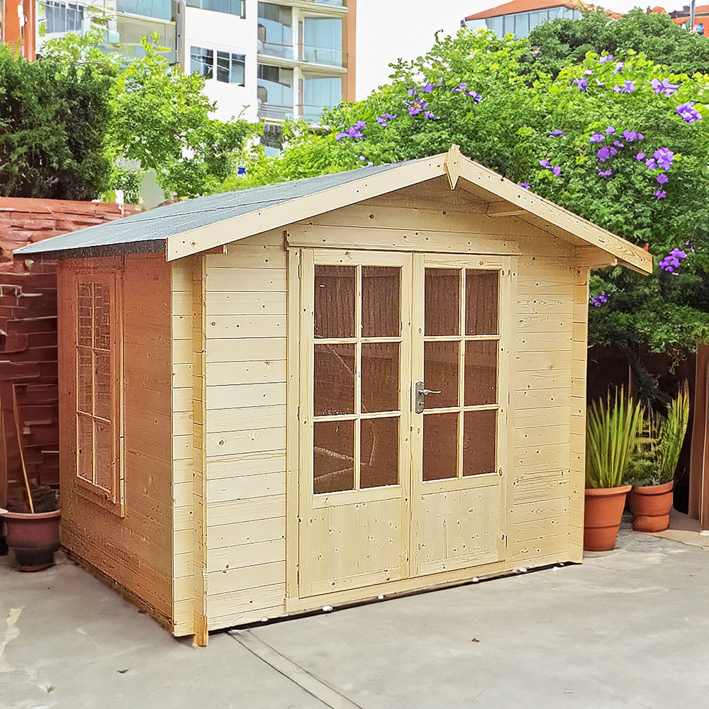 Shire Barnsdale 8 x 8ft Double Door Log Cabin Image 2