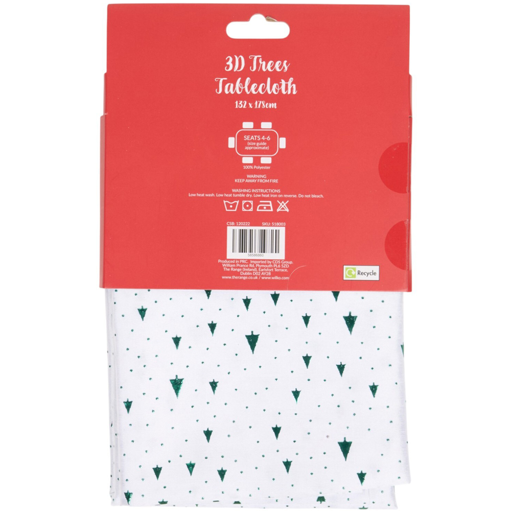 3D Christmas Tree Printed Tablecloth Image 9