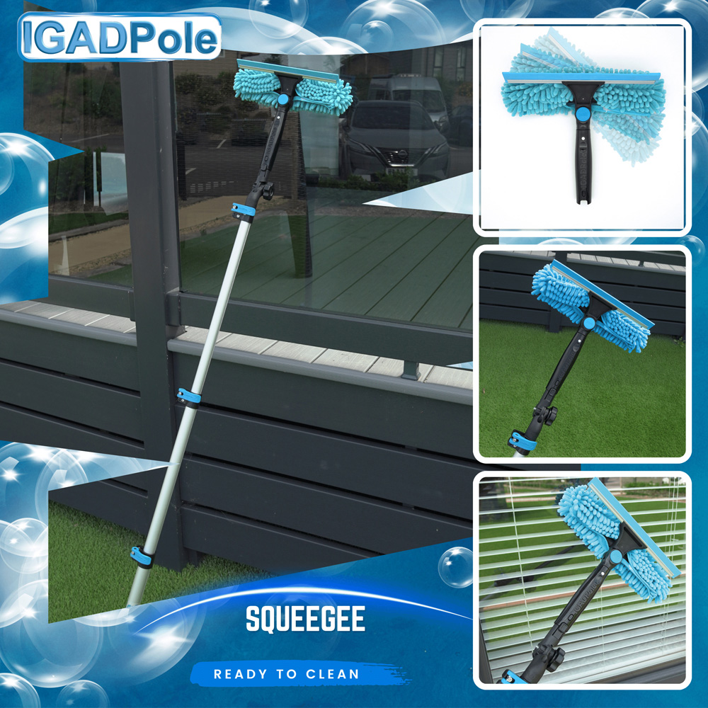IGAD Pole Extension Pole and Window Squeegee Cleaning Kit 7m Image 4