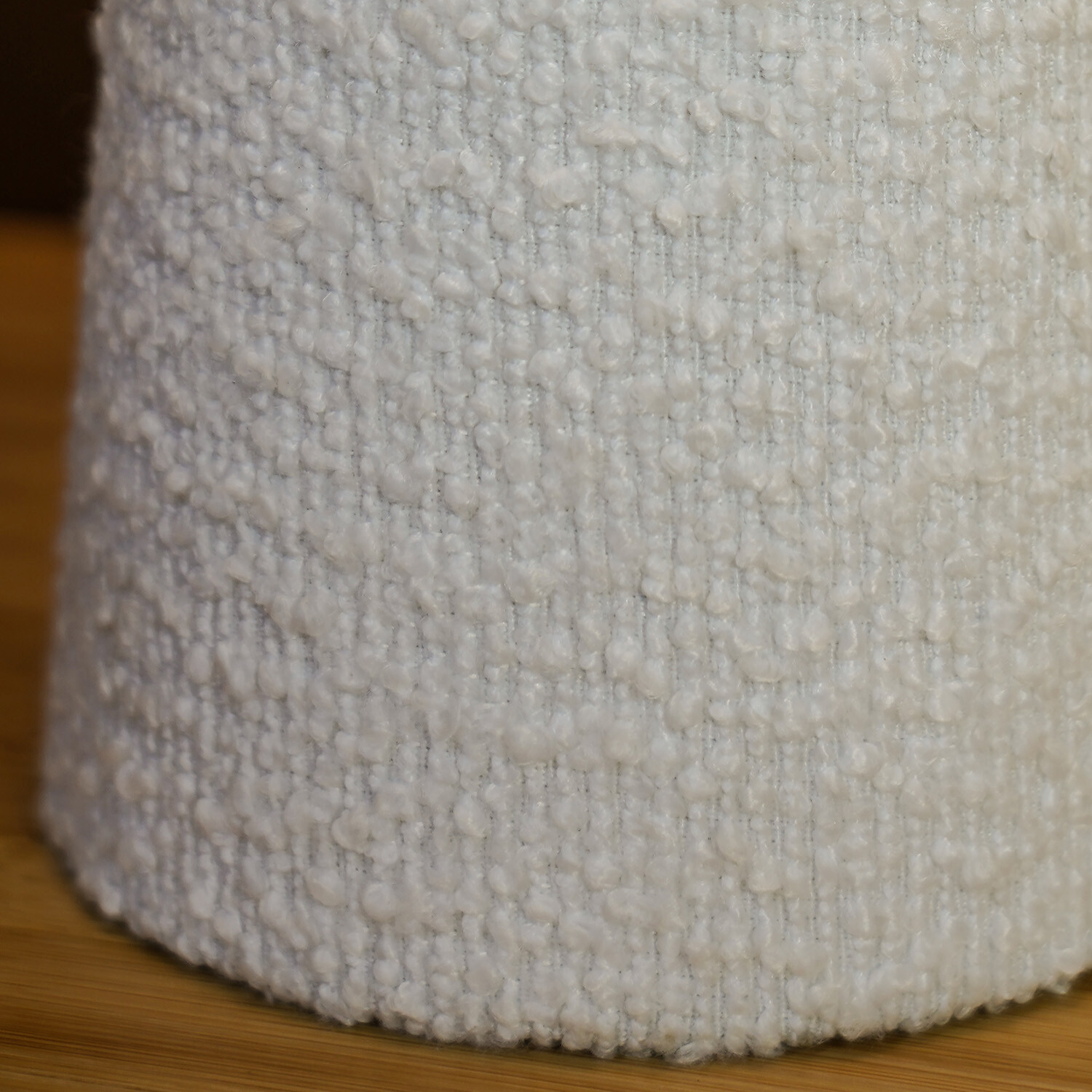 Cream Boucle Effect Table Lamp - Cream Image 10