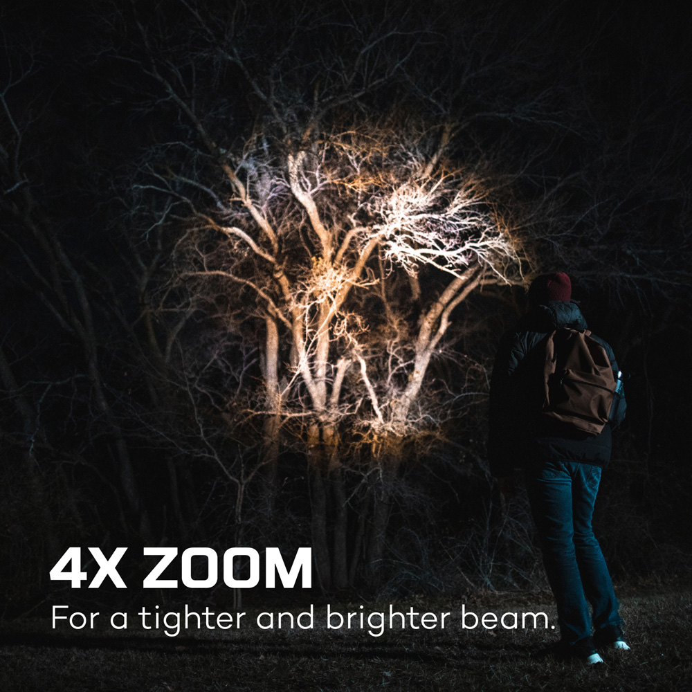 Nebo Newton 500 500 Lumens Compact Pocket Flashlight with 4x Zoom AAA Batteries and Magnetic Base Image 4