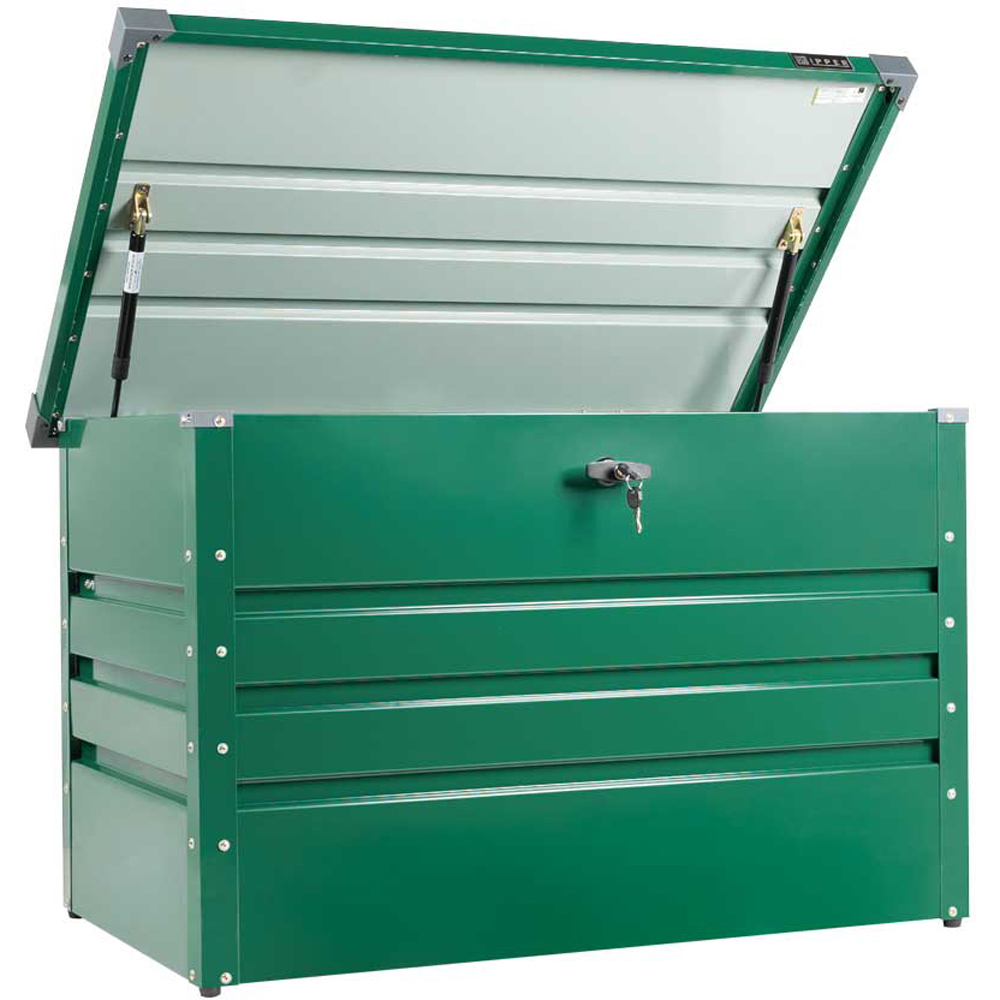 Zipper ZI-GAB100GR 100cm Green Steel Garden Storage Box Image 3