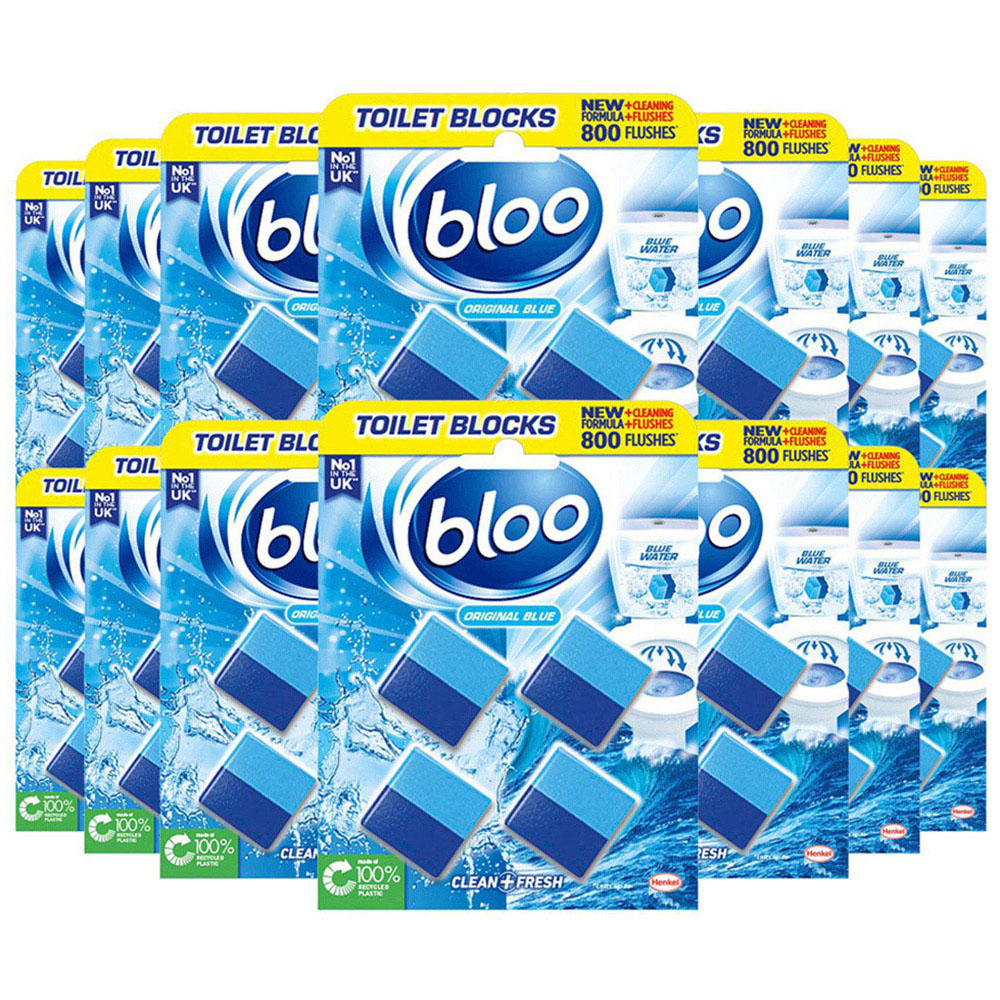 Bloo Clean+ Fresh Original Blue Toilet Rim Block 50g 56 Pack Image 1