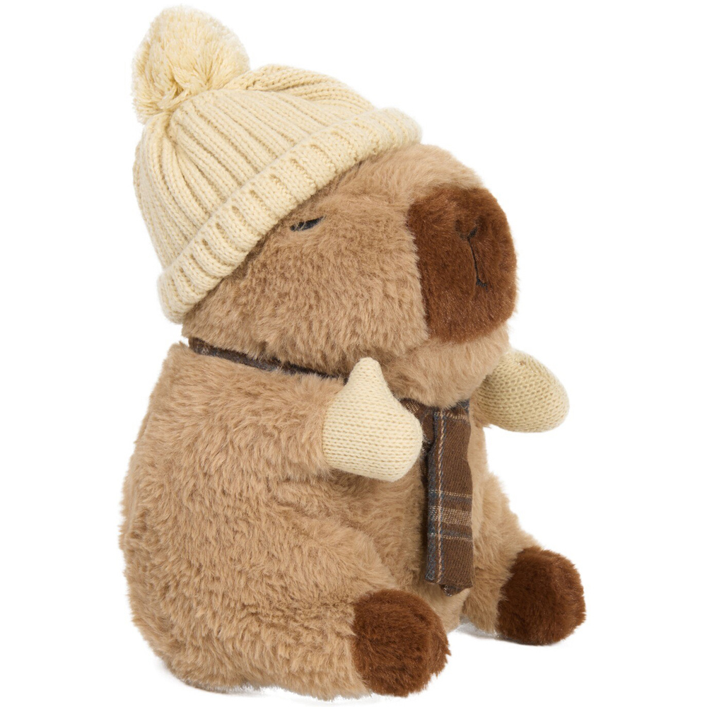 Winter Capybara Doorstop Brown Image 3