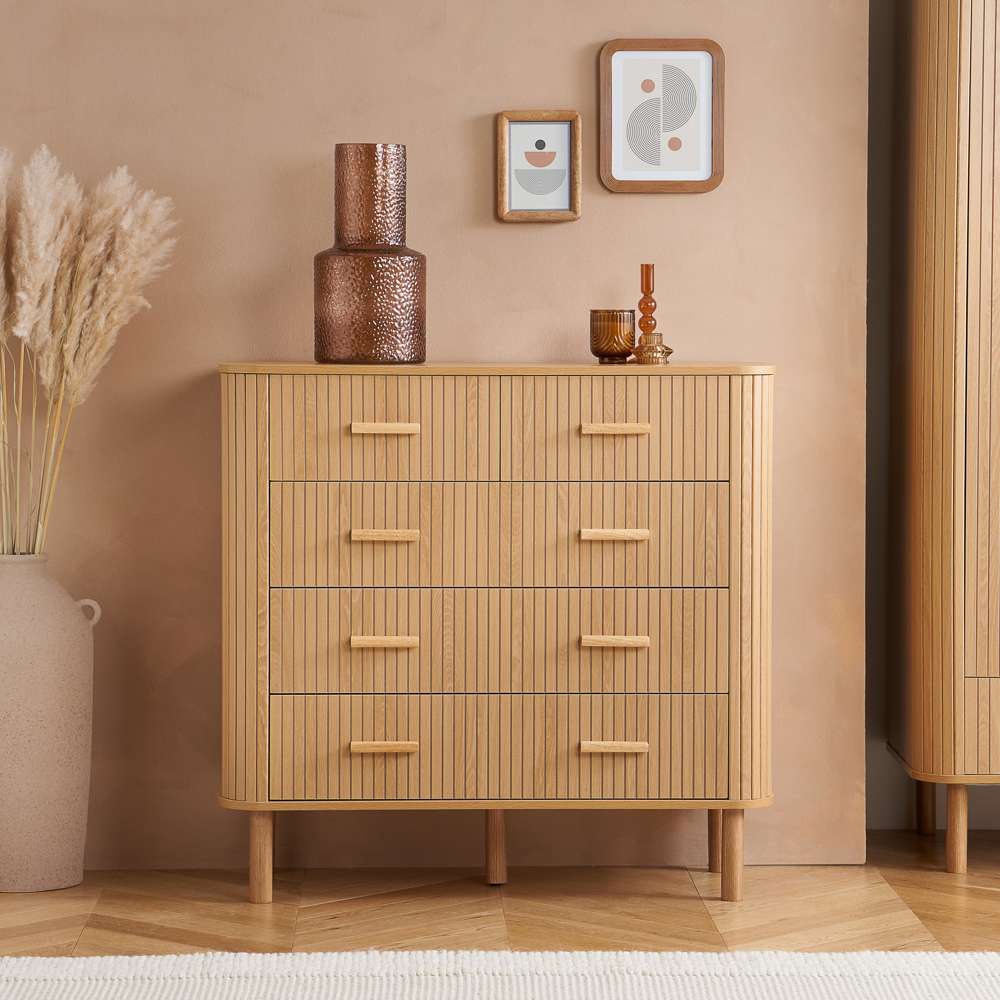 Birlea Axel 5 Drawer Fluted Chest of Drawers Image 7