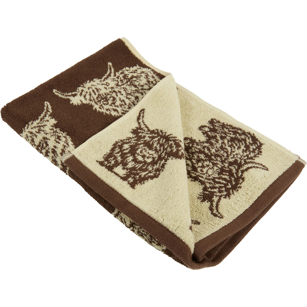 Highland Cow Towel Hand Towel Image 4