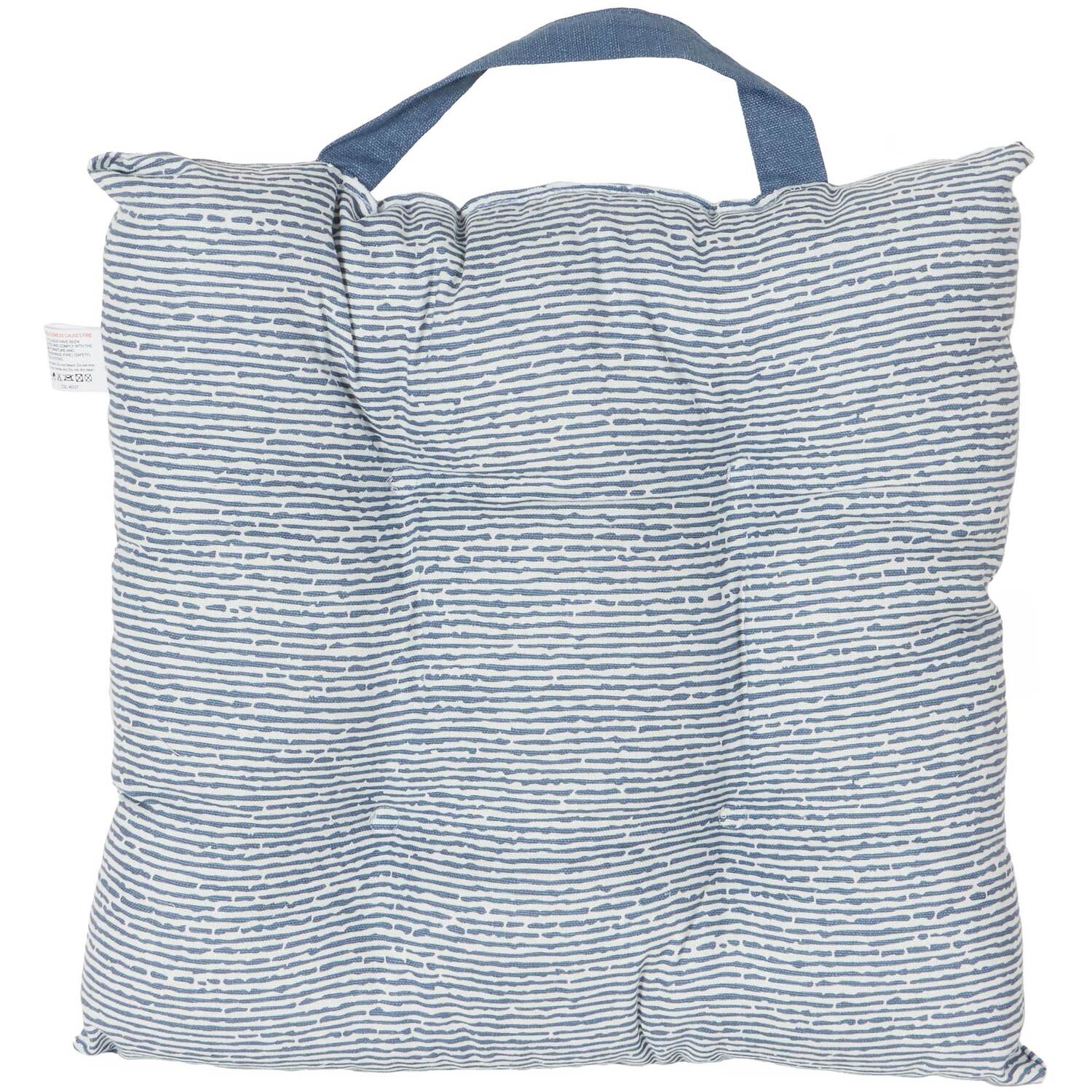 Printed Seat Pad - Blue Image 3