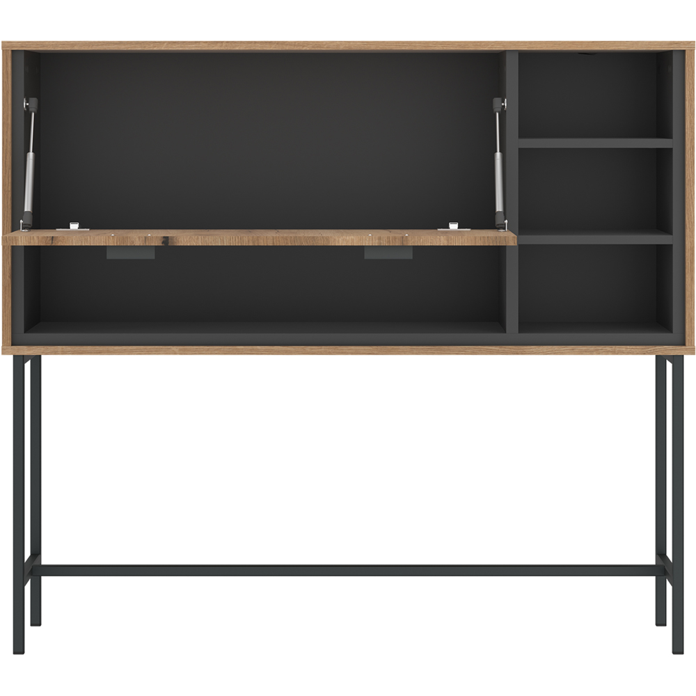 Furniture To Go Arundel Single Door 4 Shelf Oak Sideboard Image 3