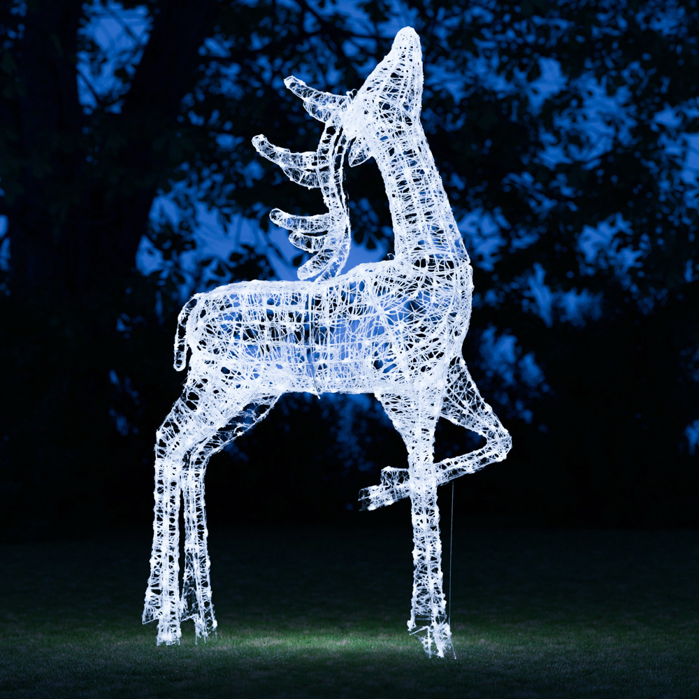 The Christmas Centre 440 LED Soft Acrylic Light-Up Elegant Stag Reindeer 6.5ft Image 2