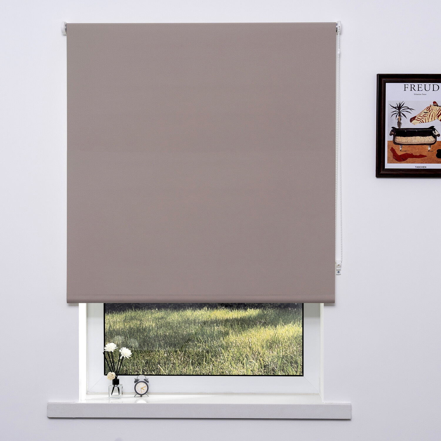 Plain Blackout Blinds - Mink / 120cm Image 1