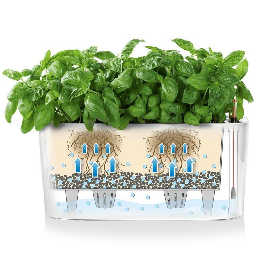 Lechuza Delta Red Polyresin Self Watering Planter 30cm 2 Pack Image 4