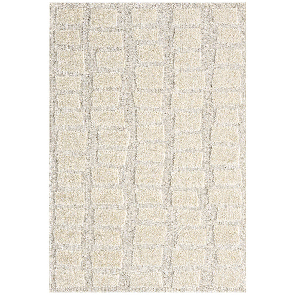 Desire Rugs Isabella Cream Embossed Cobble Rug 60 x 220cm Image 6