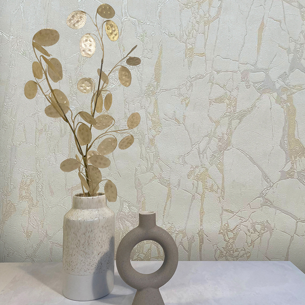 Rasch Enzo Marble Ivory Wallpaper Image 3