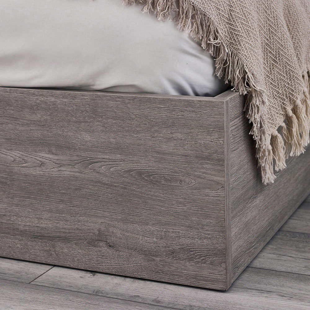 Julian Bowen Bali Single Grey Oak Storage Ottoman Bed Image 5