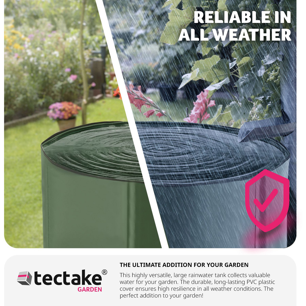 tectake 500L Green Water Butt Image 7
