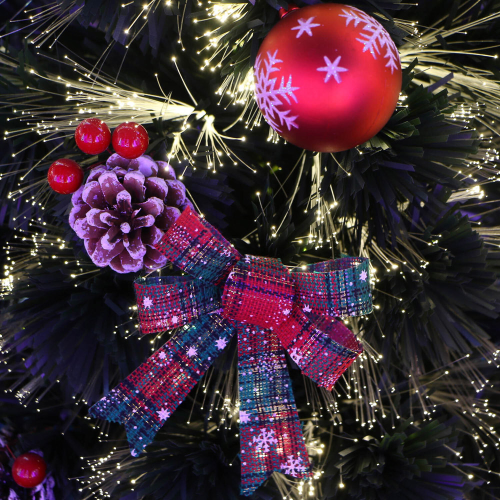 2ft Pre-Lit Fibre Optic Christmas Tree Green Image 4