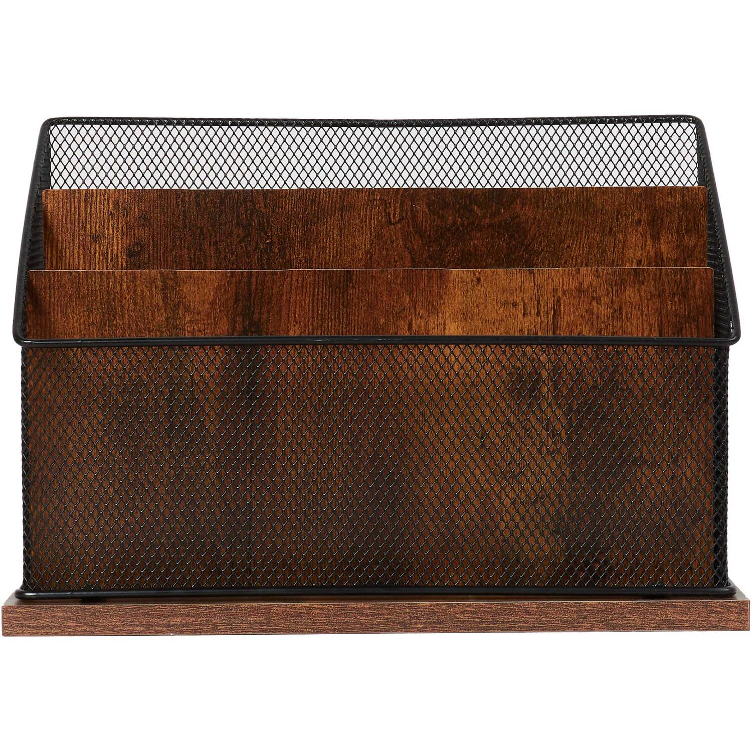 Bamboo Mesh Letter Sorter - Black Image 2