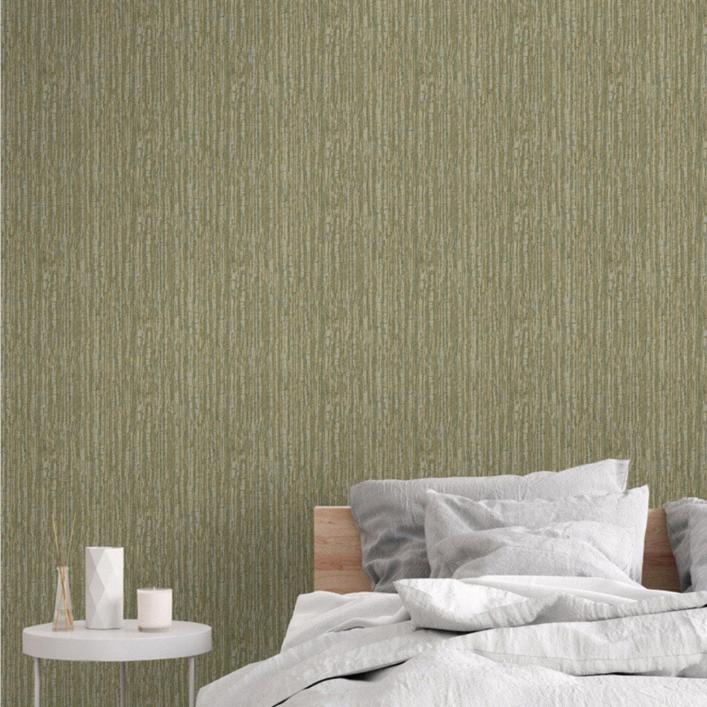 Design ID Embroidered Crushed Silk Aqua and Silver Wallpaper Image 4