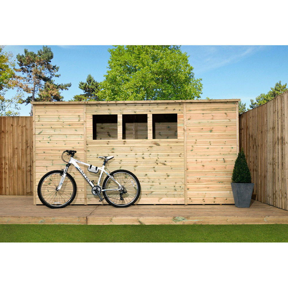 Empire Sheds 2800 9 x 3ft Tongue and Groove Wooden Pent Garden Shed Image 4