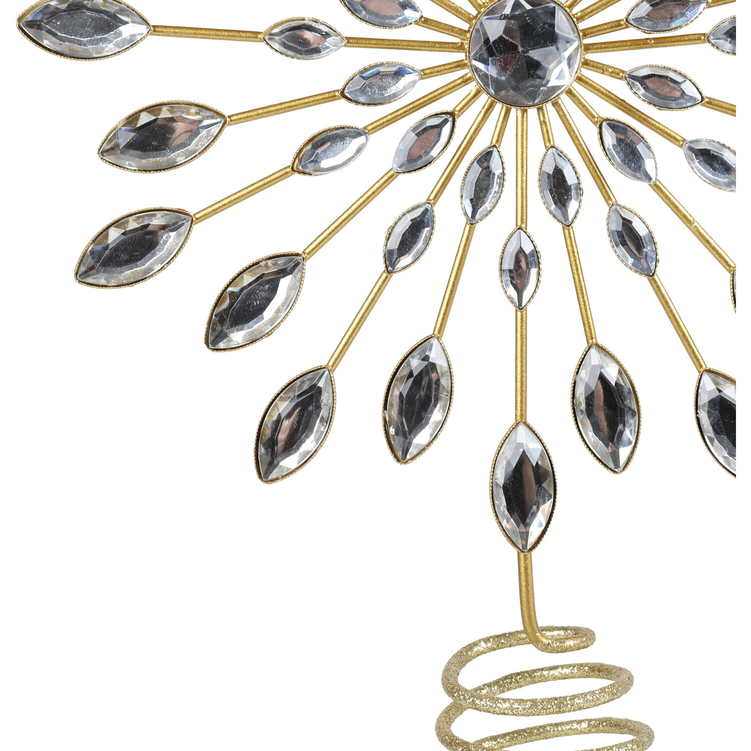 Jewelled Tree Topper - Gold Image 4