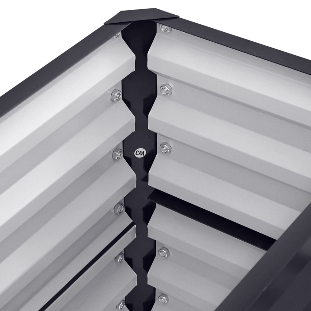 Living and Home Black Weather-Resistant Galvanized Steel Raised Garden Bed Image 6