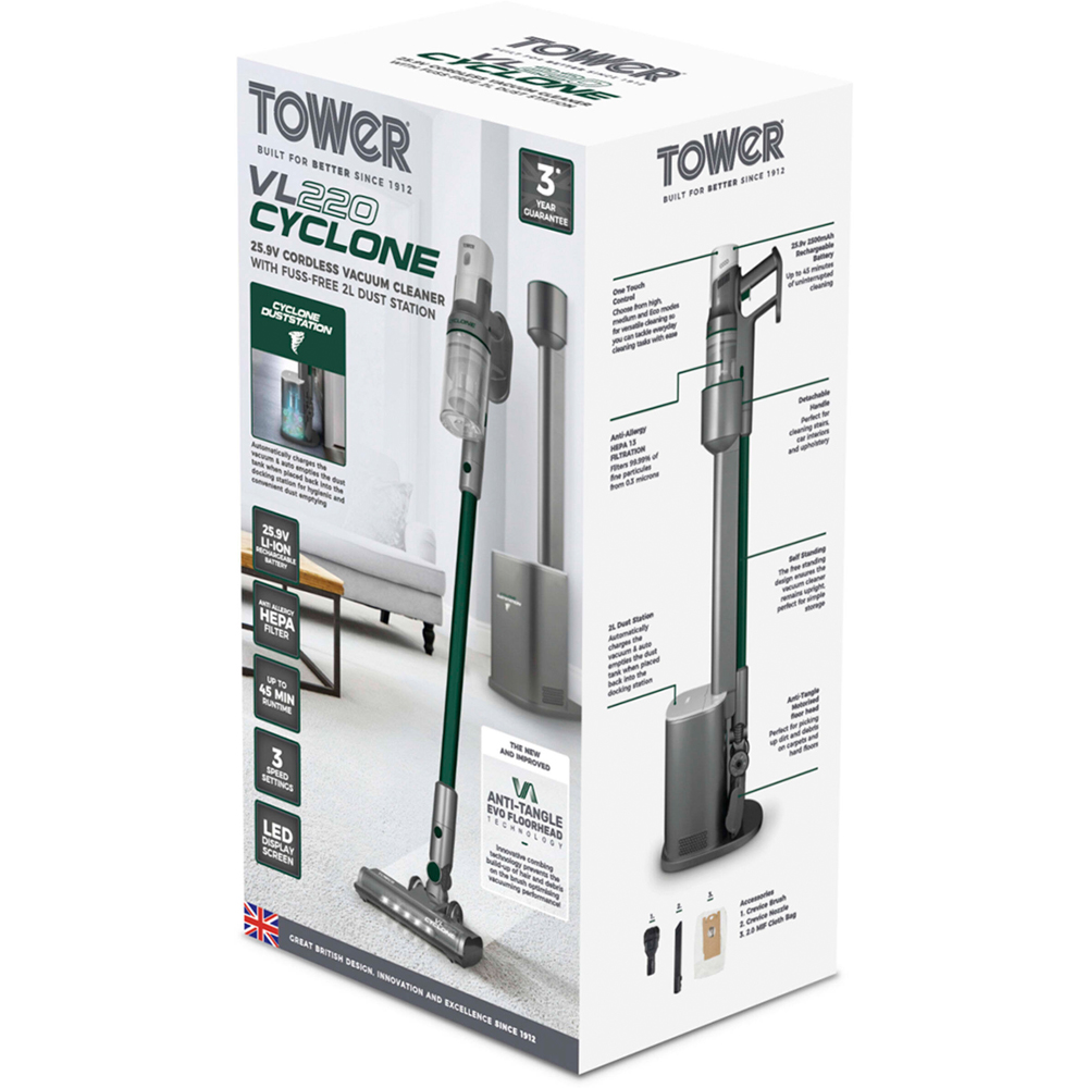 Tower VL220 Cyclone Dust Master Vacuum Station 25.9V Image 2