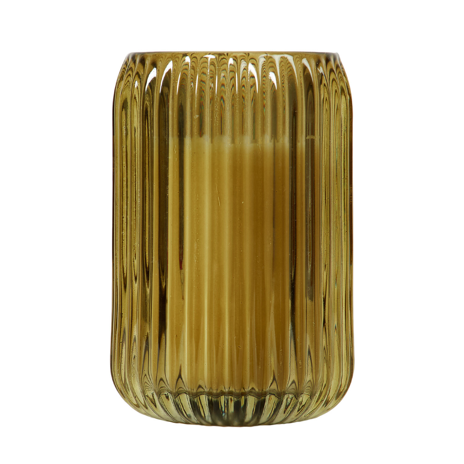 Ribbed Glass Candle Image 8