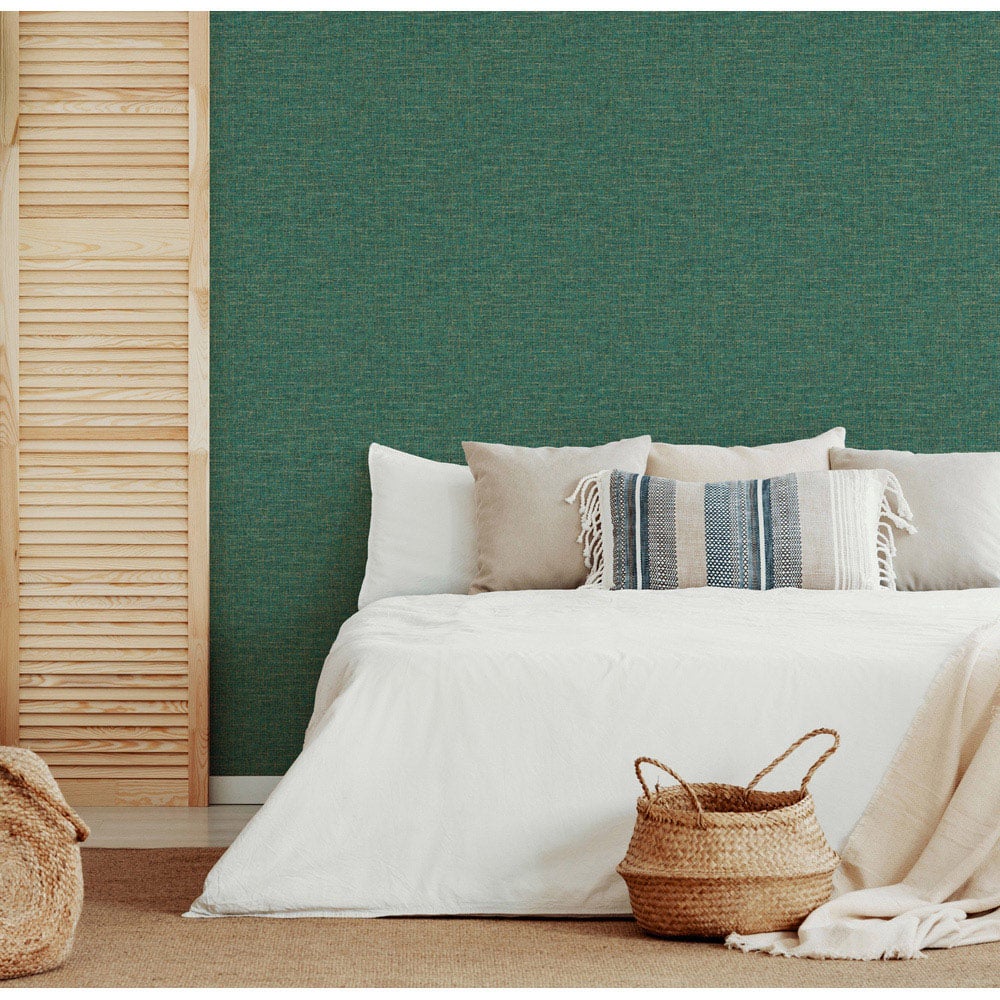 Esselle Home Artisan Weave Emerald Wallpaper Image 5