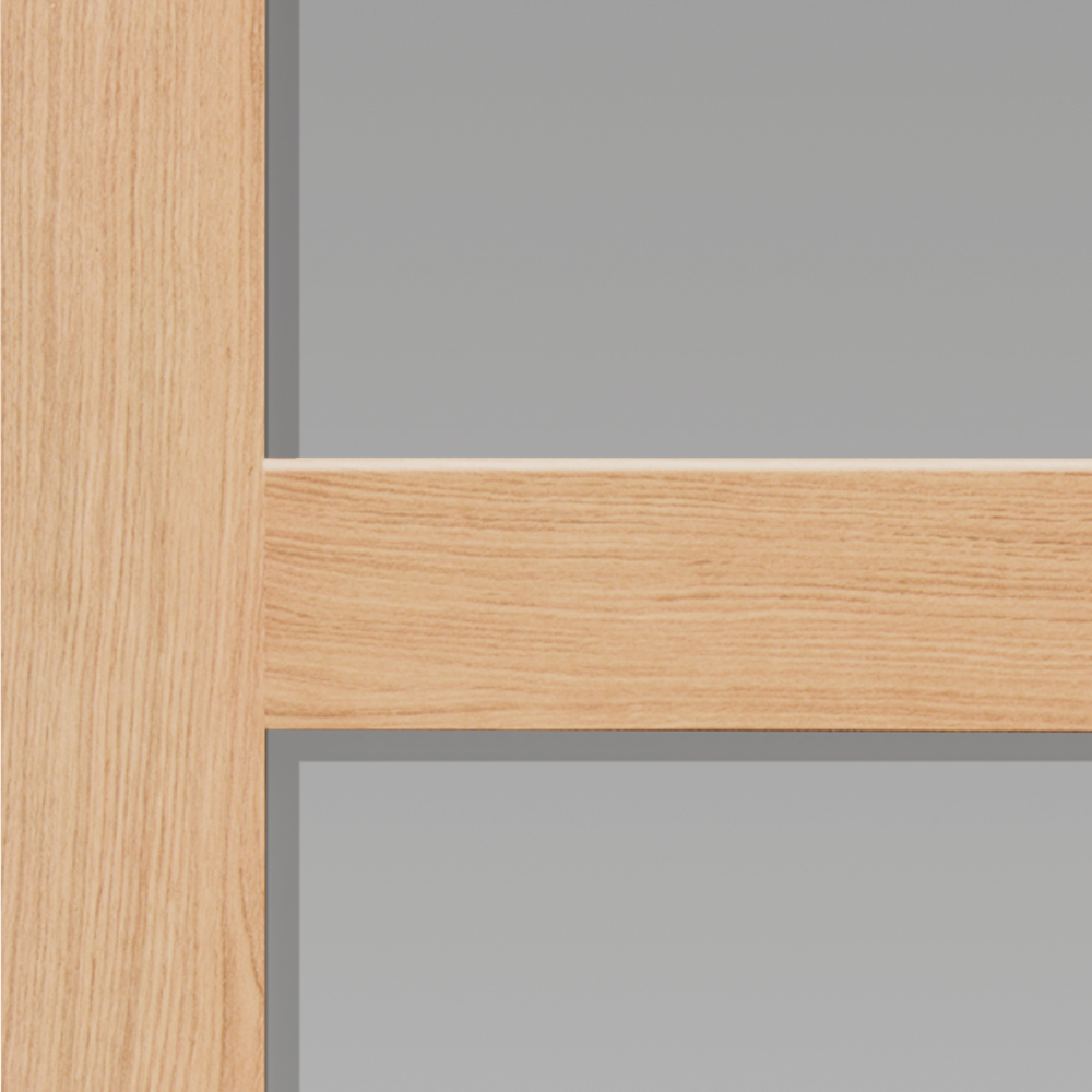 JB Kind Nevis Shaker Oak Glazed Internal Door 1981 x 838mm Image 3