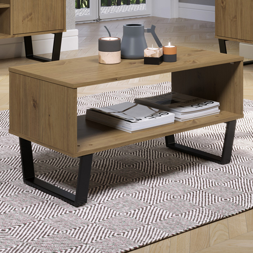 Core Products Texas Single Shelf Open Coffee Table Image 1