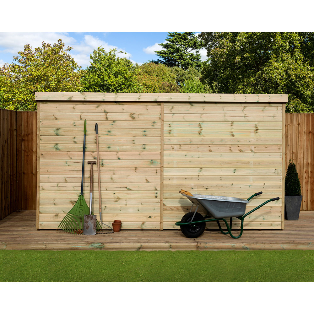 Empire Sheds 2000 14 x 5ft Tongue and Groove Wooden Pent Garden Shed Image 4