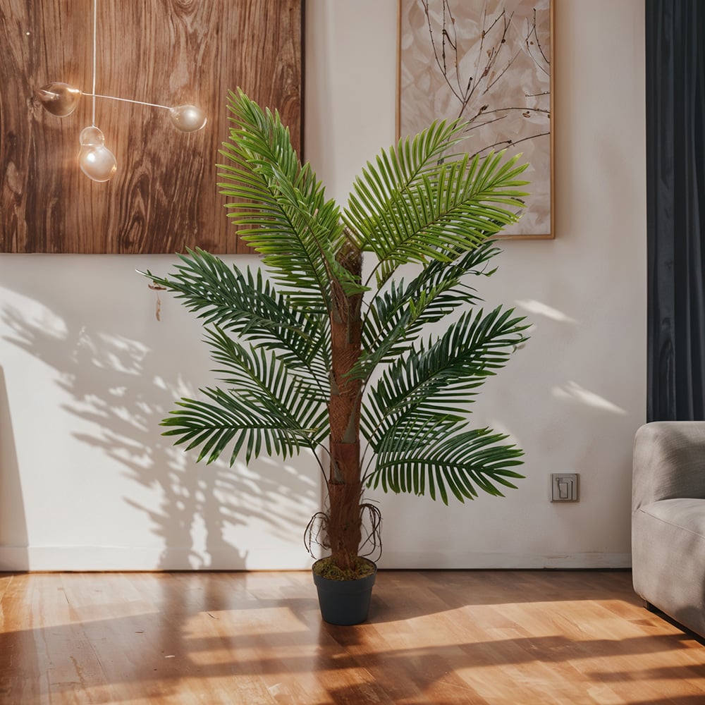 Living and Home Artificial Palm Potted Tree Decoration 120cm Image 7