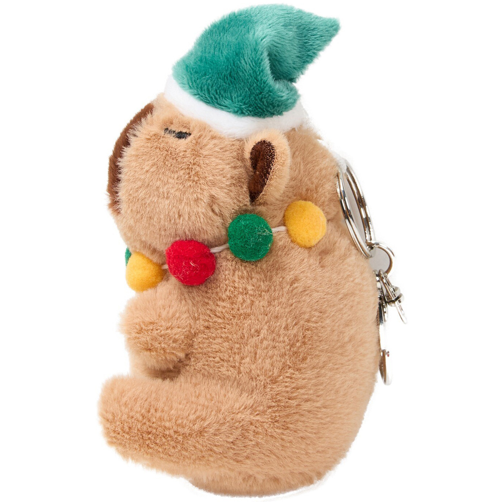 Xmas Capybara Keyring Image 3