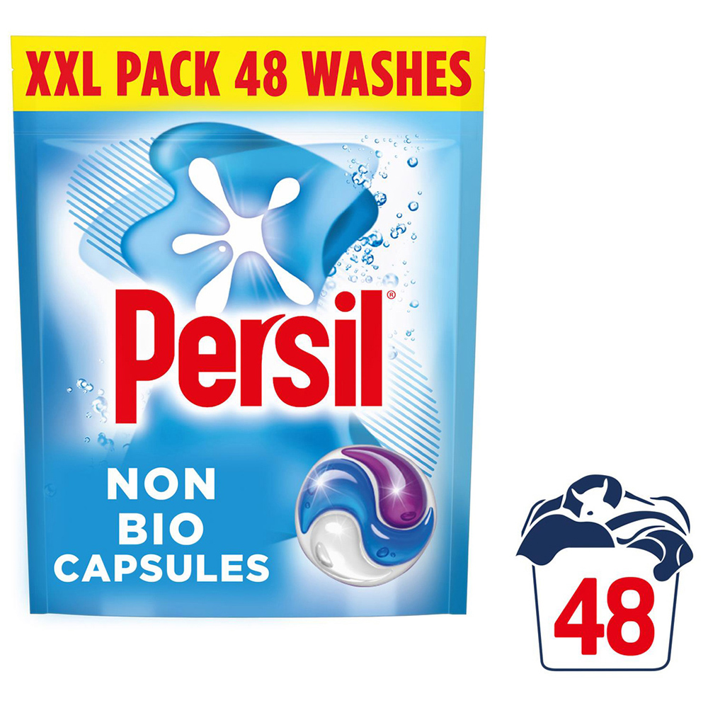 Persil 3 in 1 Non-Bio Washing Capsules 48 Washes 1012.8g 3 Pack Image 4