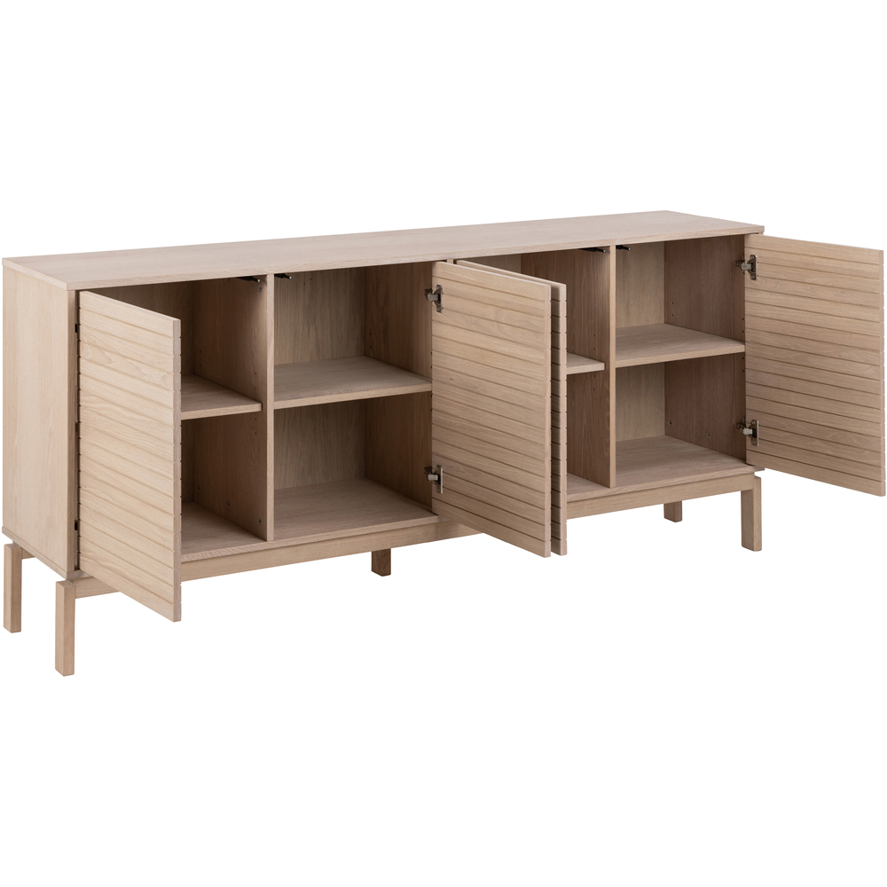 Florence Linley 4 Door White Oak Sideboard Image 4