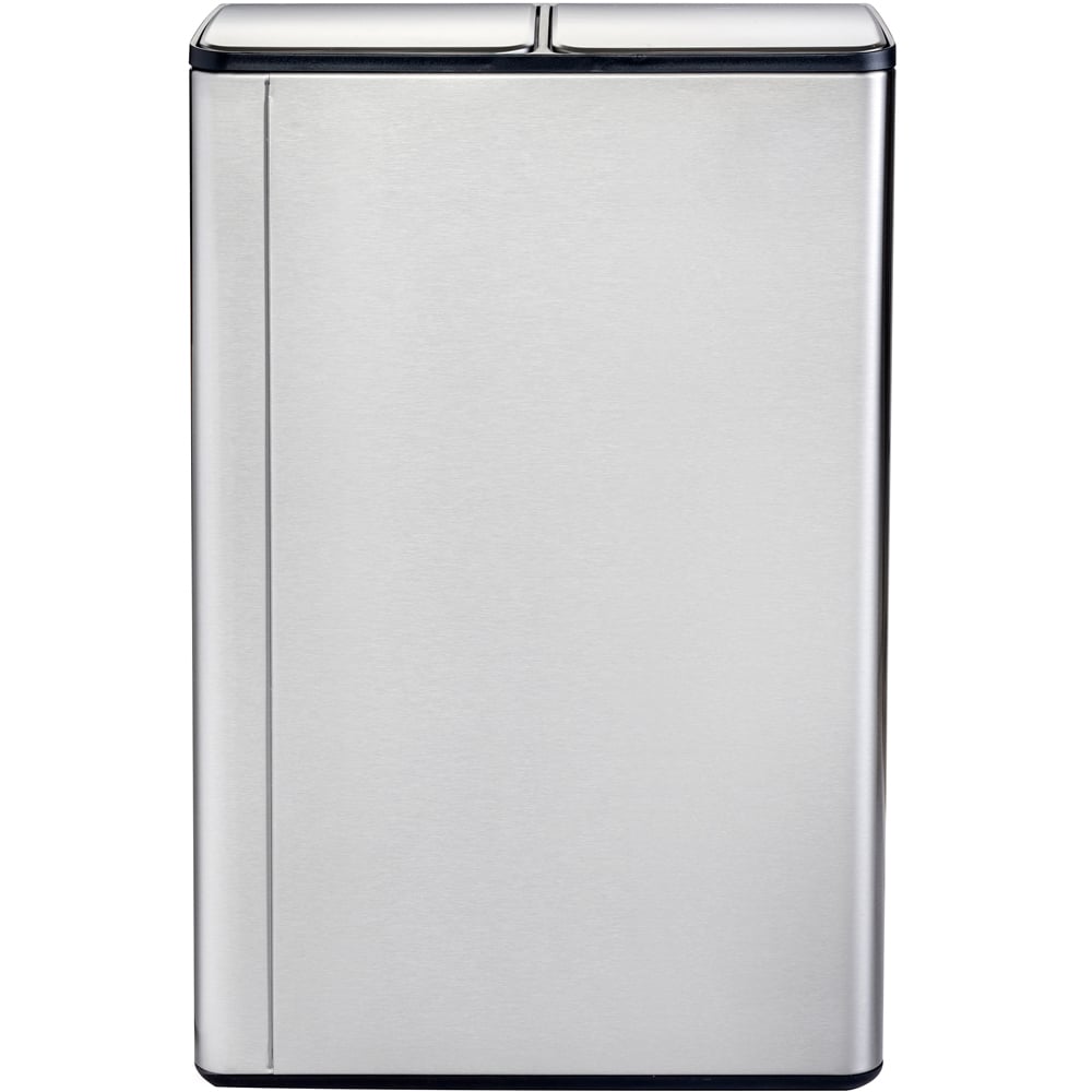 Charles Bentley 2 Compartment Stainless Steel Kitchen Pedal Bin 60L Image 5