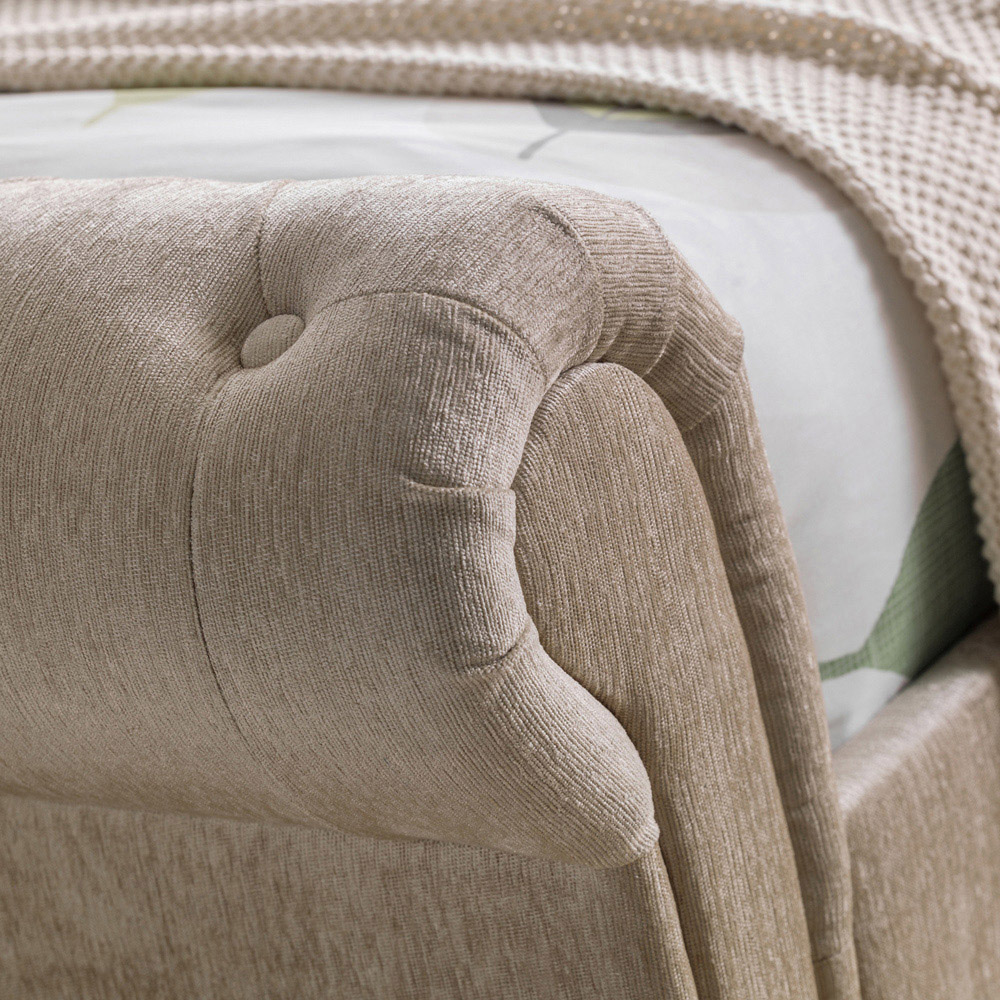 Julian Bowen Ravello King Size Mink Storage Bed with 2 Drawers Image 4