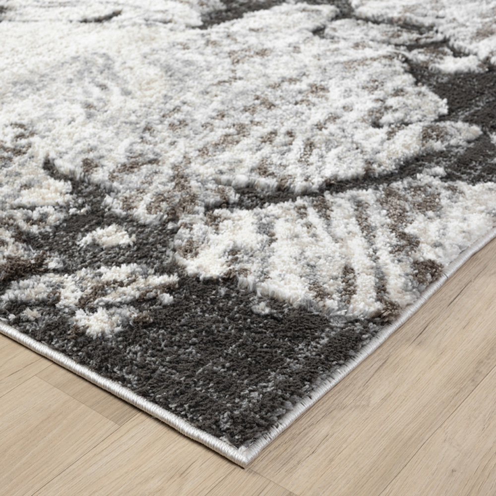 Desire Rugs Eleanor Grey Abstract Embossed Rug 80 x 150cm Image 4