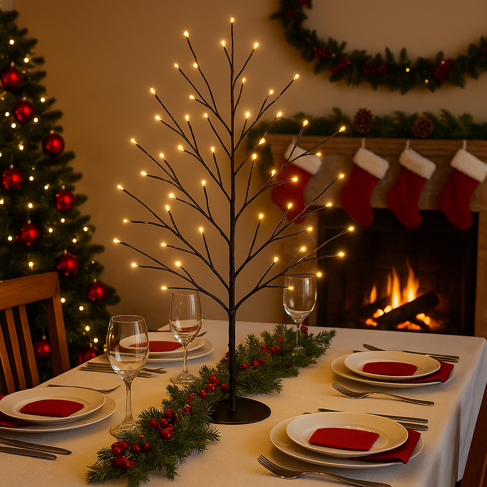 Marco Paul Warm White LED Autumn Pre-Lit Twig Tree 45cm Image 6