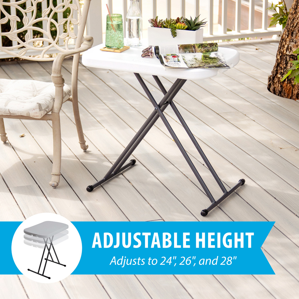 Lifetime Products Foldable Personal Table White Image 8