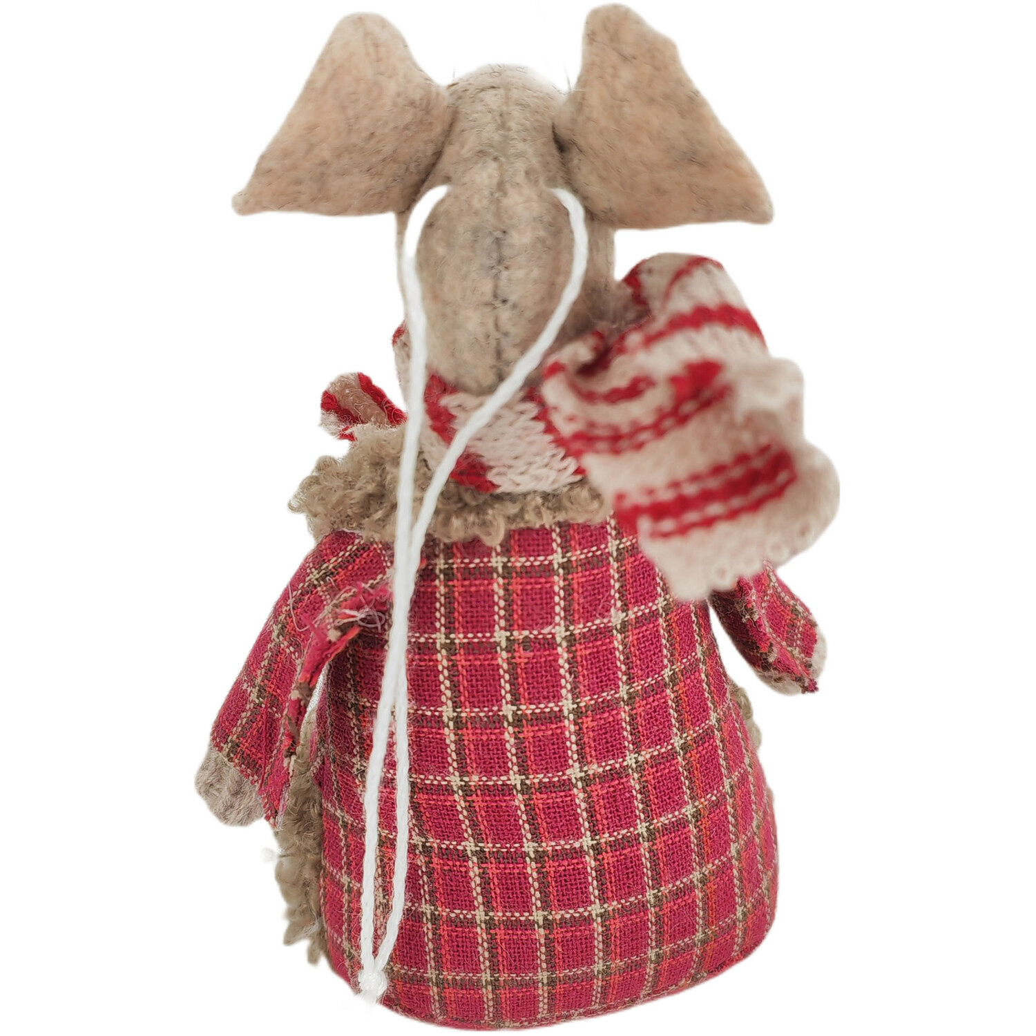 Festive Hanging Tartan Mouse Multicolour Image 3