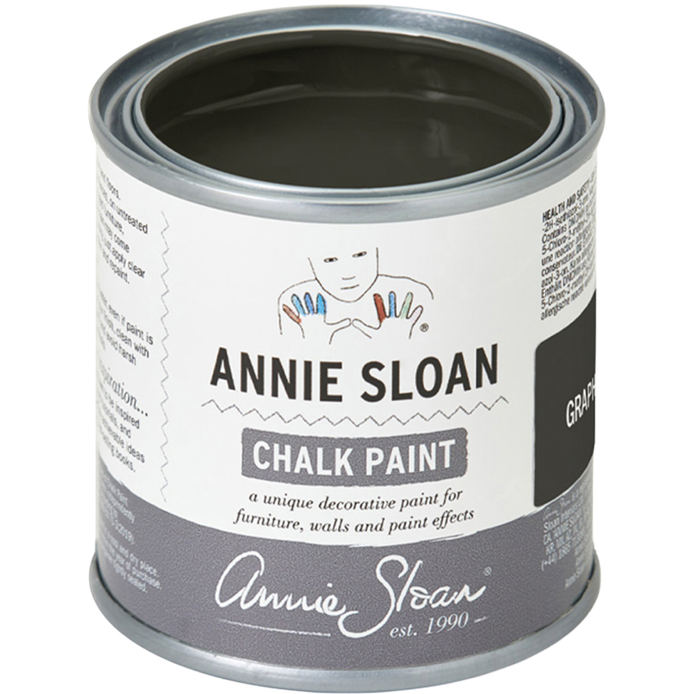 Annie Sloan Graphite Matt Chalk Paint 120ml Image 2